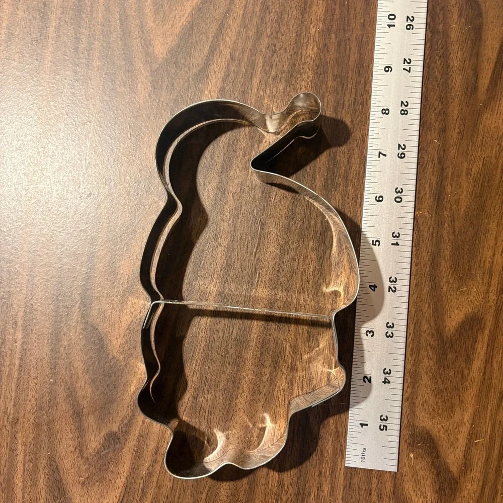 Vtg 1984 Fox Run‎ Craftsmen Santa Cookie Cutter 7.5 Inch Metal Large Christmas